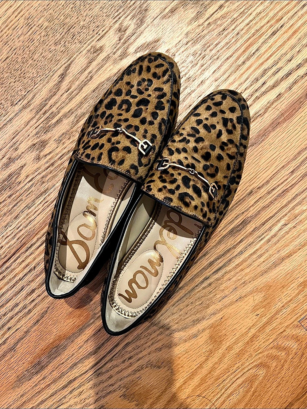 Sam Edelman Loraine Bit Loafer Leopard Print Flats